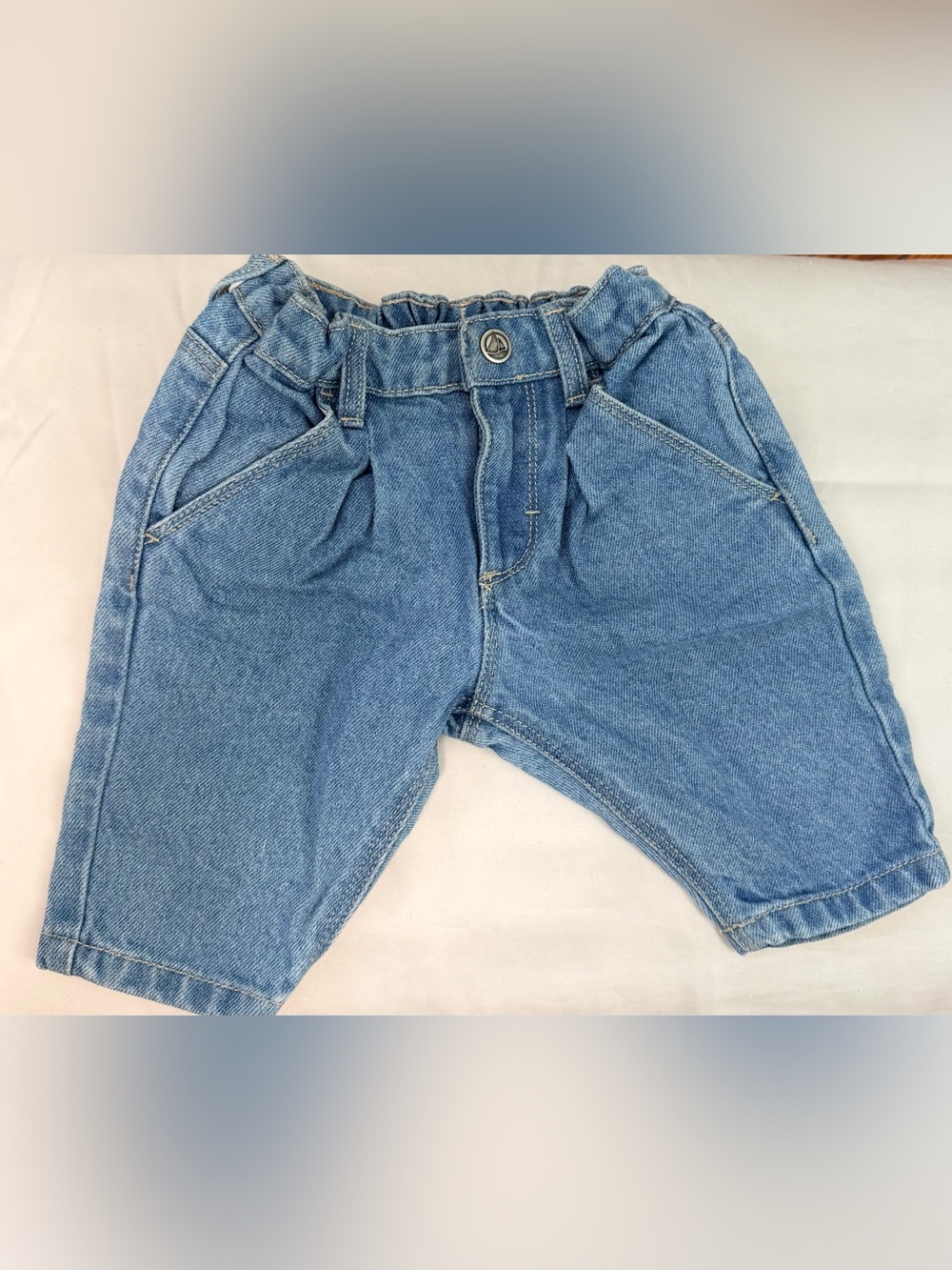Infant Blue Denim Pull-On Jeans